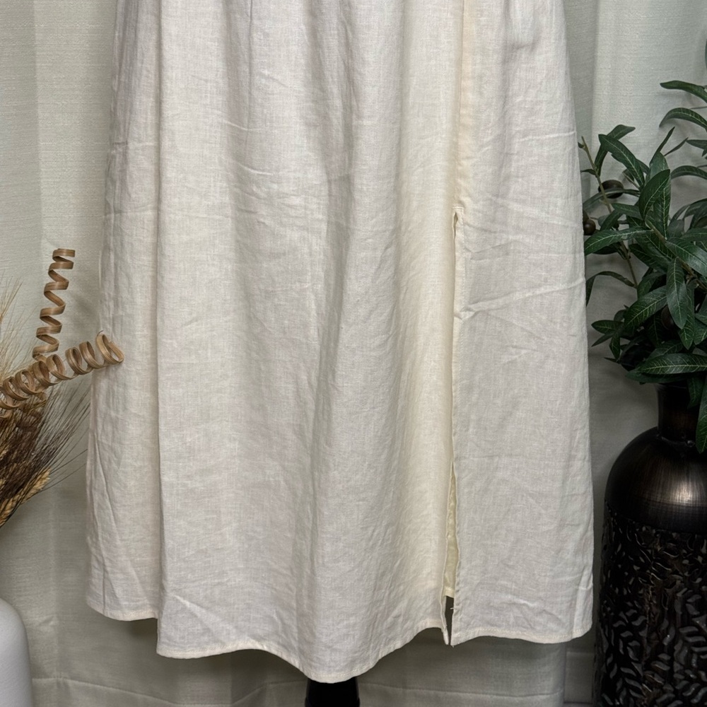 GAP Cream Short Puff Sleeve Dress - Picture 5 of 14
